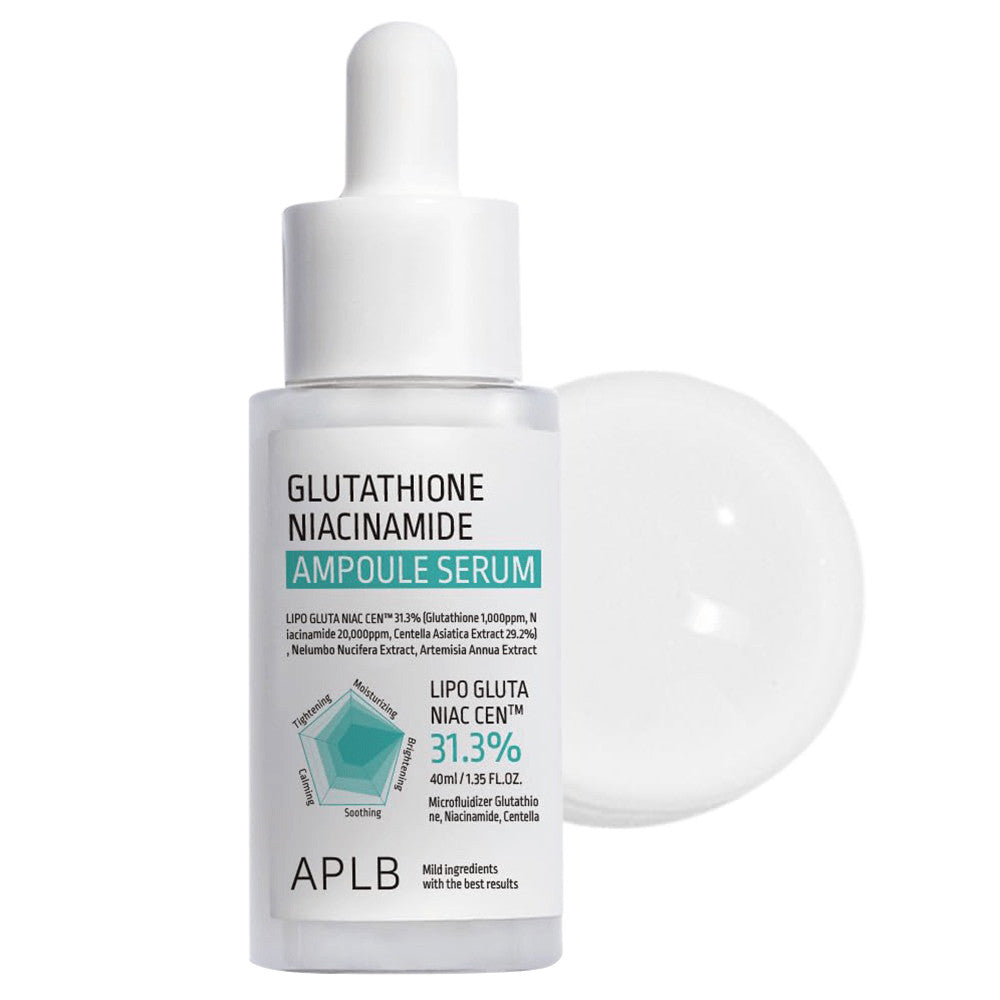 Aplb Glutathione Niacinamide Ampoule Face Serum Clear Dark Spots 1.35Oz (40ml)0ml